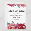 Recherche de burgundy floral save the dates Moderne