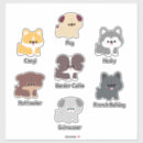 Recherche de carlin kawaii autocollants Animal