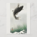 Recherche de carpe cartes postales Ohara koson