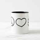 Recherche de paix tasses Animaux