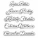 Recherche de écriture cursive autocollants Script