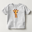 Recherche de girafe de sourire tshirts Illustration
