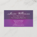 Recherche de mauve foncé cartes visite Pourpre