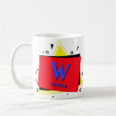 Recherche de rouge bleu et jaune tasses Pour lui