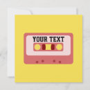 Recherche de musique carrées invitations Cassette