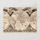 Recherche de cartographie du monde cartes postales Vintage