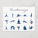 Recherche de poses de yoga cartes postales Exercice