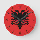 Recherche de drapeau albanie horloges Patriotique