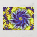 Recherche de mandala bleu cartes postales Violet