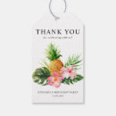 Recherche de anniversaire étiquettes cadeau Aloha