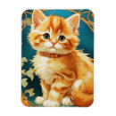Recherche de yeux oranges magnets Chat orange