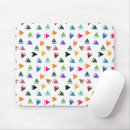 Recherche de triangle rose tapis souris Bleu