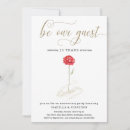Recherche de beauté invitations Rose rouge