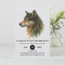 Recherche de petit loup invitations Aquarelle