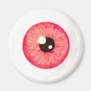 Recherche de globe oculaire magnets Rouge