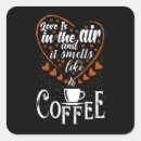 Recherche de citation de café autocollants Typographie