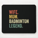 Recherche de badminton drôle tapis souris Raquette
