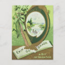 Recherche de anciennes postales cartes fêtes annuelles Vert