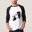 Recherche de masques de théâtre tshirts Blanc