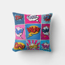 Recherche de pop art décoration coussins Dessin animé