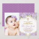 Recherche de lavender petite communion invitations Fille