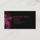 Recherche de noir fuschia cartes visite Rose