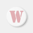Recherche de monogramme rose magnets Élégant