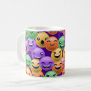 Recherche de visage de bande dessinée tasses Sourire