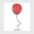 Recherche de ballons rouges autocollants Célébration