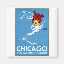 Recherche de station de vacances refrigérateur magnets Vintage