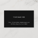 Recherche de plaine moderne cartes visite Noir et blanc