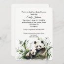 Recherche de aquarelle en bambou invitations Panda