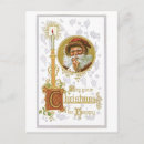 Recherche de ange avec la bougie cartes postales Xmas