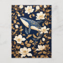 Recherche de baleine bleue cartes postales Vintage