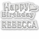 Recherche de rebecca autocollants Nom