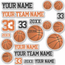 Recherche de joueurs de basket autocollants Nombre