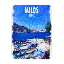 Recherche de mer bleue magnets Aquarelle