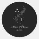 Recherche de motif simple simple autocollants Monogramme