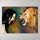Recherche de peinture de lion posters Femme