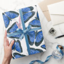Recherche de papillon morpho papier cadeau Bleu