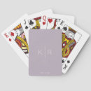 Recherche de lilas jeux de cartes Monogramme