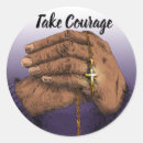 Recherche de courage ronds autocollants Pour tous