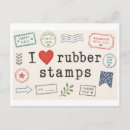 Recherche de tampon en caoutchouc cartes postales Tampons