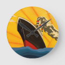 Recherche de style vintage horloges Bateau
