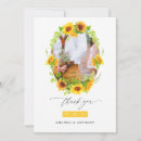 Recherche de sunflower mariage remerciements cartes Moderne