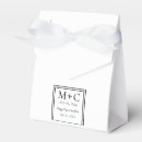 Recherche de blanc mariage ballotins Initiales ou monogramme