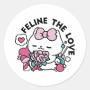 Recherche de love cat autocollants Valentine