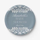 Recherche de dusty blue paper assiettes Bientôt maman
