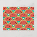 Recherche de tranches de pastèque cartes postales Été