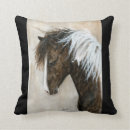 Recherche de poney blanc coussins Peinture
